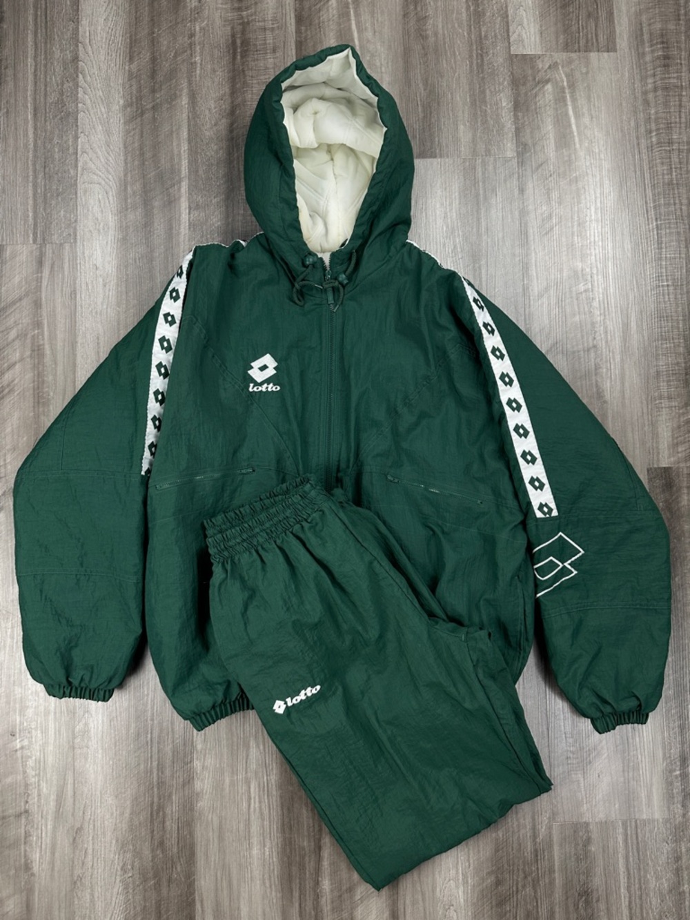 Lotto Italia Vintage Two Piece Soccer Jacket and Pants Set - Large